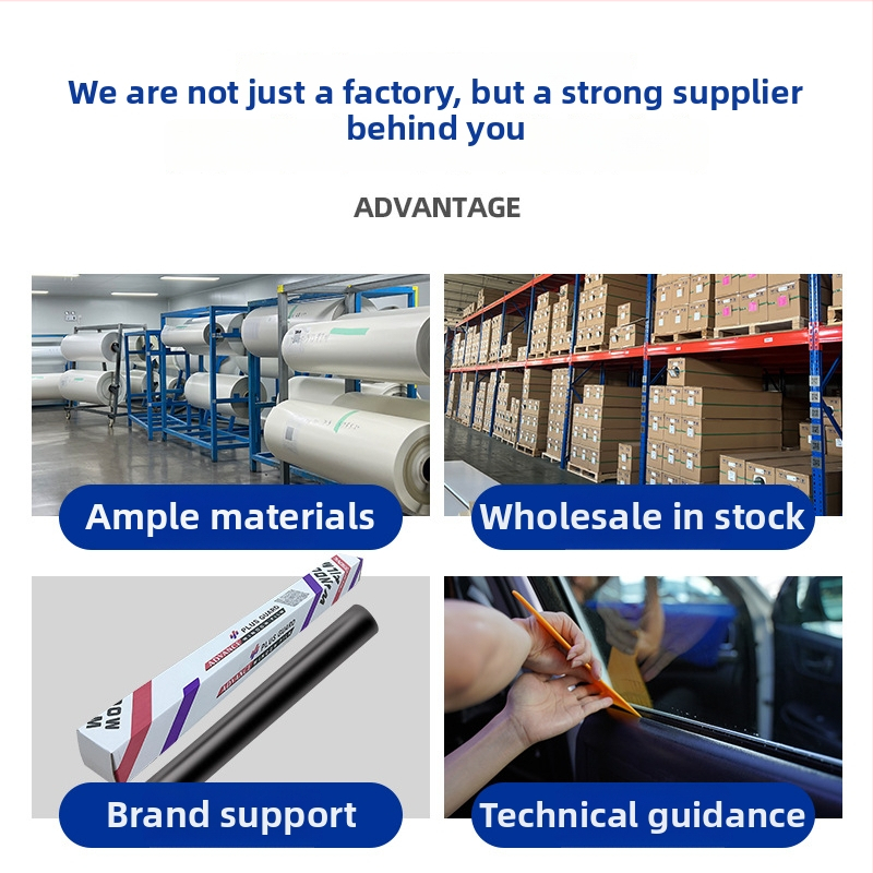 Φιλμ παραθύρων αυτοκινήτου με προστασία από έκρηξη, διπλό στρώμα μεταλλικού μαγνητικού ελέγχου, θερμική ανακλαστική μόνωση, πάχος 2 mil, διαπερατότητα φωτός 6–75%, UV προστασία 99,9%