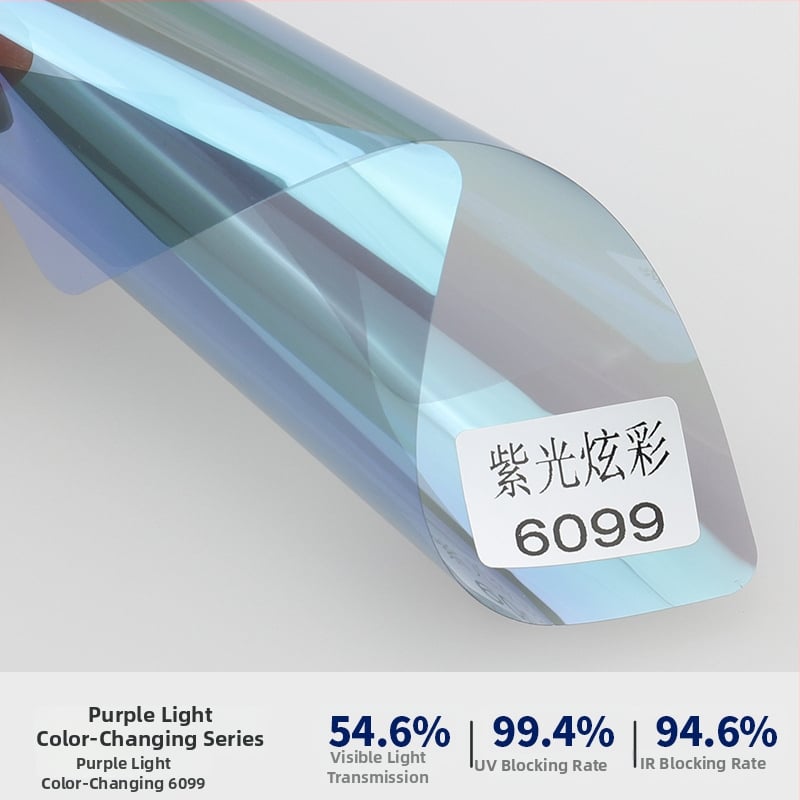 Φιλμ παραθύρων αυτοκινήτου με προστασία από έκρηξη, διπλό στρώμα μεταλλικού μαγνητικού ελέγχου, θερμική ανακλαστική μόνωση, πάχος 2 mil, διαπερατότητα φωτός 6–75%, UV προστασία 99,9%