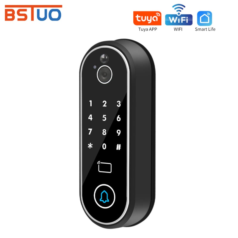 Εξωτερικό αδιάβροχο WiFi βιντεοθυροτηλέφωνο, απομακρυσμένος οπτικός έλεγχος, νυχτερινή υπέρυθρη ανίχνευση, 128GB αποθήκευση, Μοντέλο M8