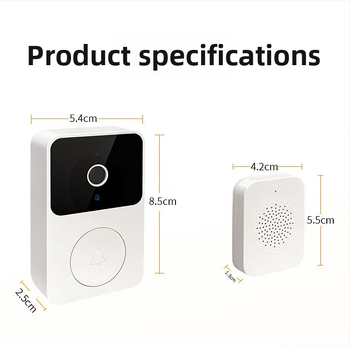 Pametno video zvono za vrata s Wi-Fi za daljinsko praćenje kuće, videointerkom, HD noćni prikaz i snimanje.