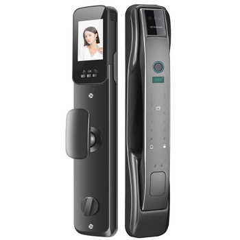 Zhiketong Steel Okoszár valós idejű interkommal, 3D arcfelismeréssel, ujjlenyomat-olvasóval, jelszóval és távoli feloldással