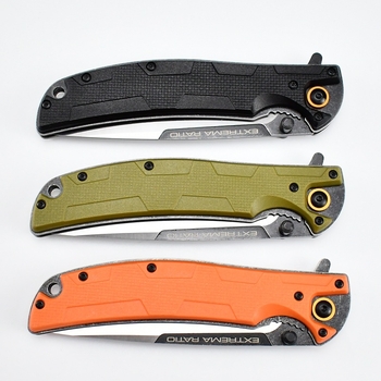 Πτυσσόμενο μαχαίρι επιβίωσης για εξωτερικές χρήσεις, με μηχανισμό γρήγορου ανοίγματος και ρουλεμάν