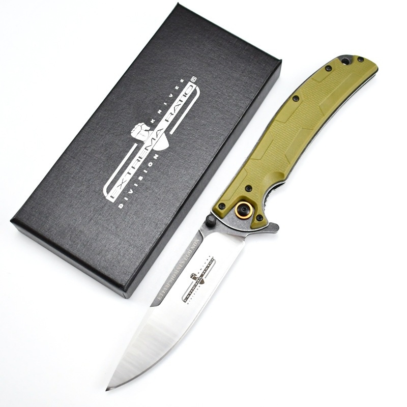 Πτυσσόμενο μαχαίρι επιβίωσης για εξωτερικές χρήσεις, με μηχανισμό γρήγορου ανοίγματος και ρουλεμάν