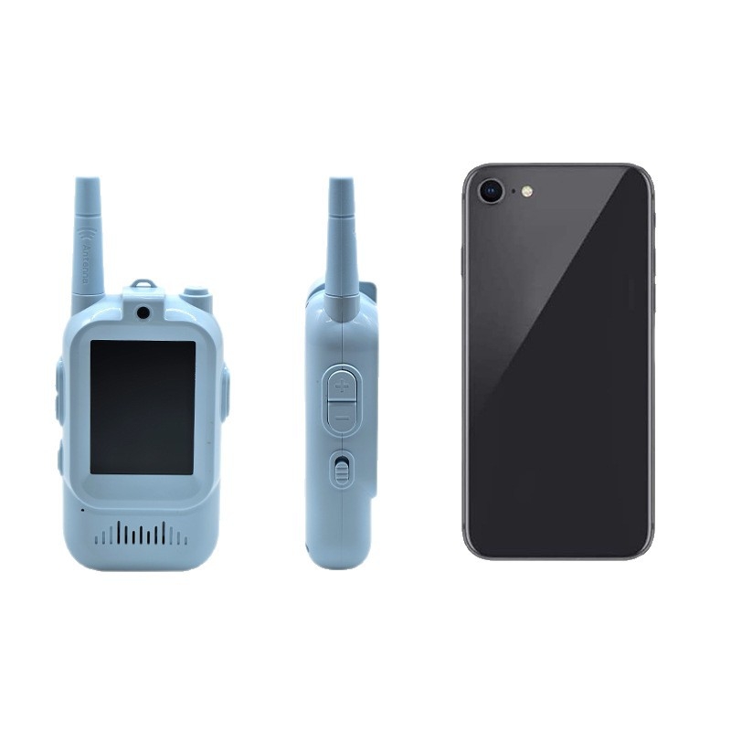 Intercom video pentru copii cu display HD de 2 inch, apel video wireless, baterie litiu 600 mAh