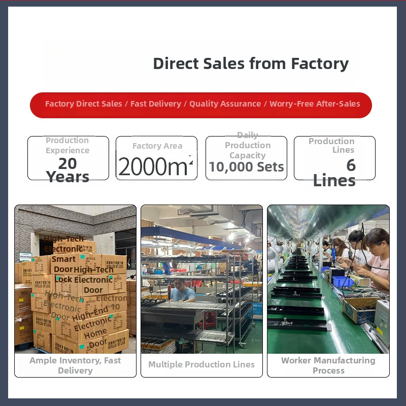3D arcfelismeréses intelligens ajtózár jelszóval, ujjlenyomat- és távoli nyitással faajtókhoz | 0,5 s beolvasás, 0,1% hamis felismerés, -20°C működés