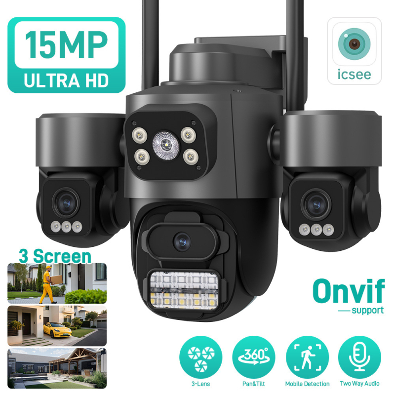 Ασύρματη κάμερα επιτήρησης με WiFi, 3 MP, φακός 4 mm, νυχτερινή όραση, έλεγχος μέσω εφαρμογής