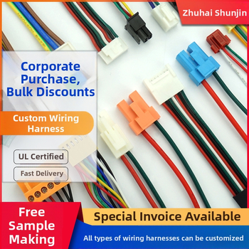 Spracovanie terminálnych káblov Dupont – vysokoteplotné silikónové opletenie, UL/UL817 certifikované, prispôsobené kontaktné materiály