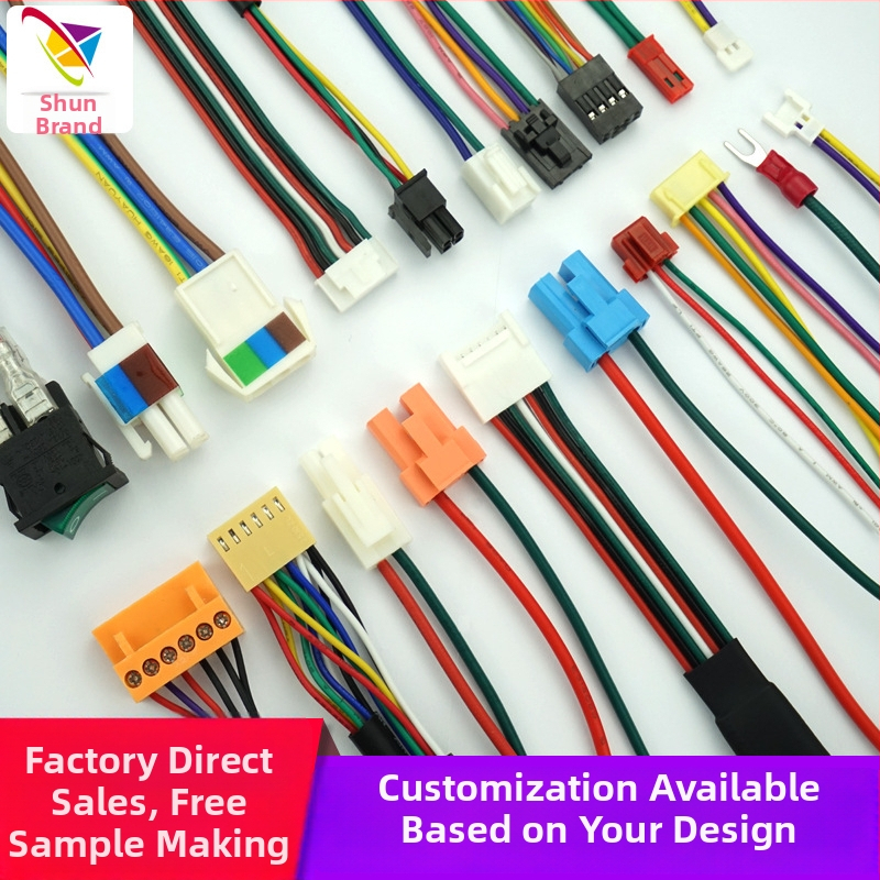 Spracovanie terminálnych káblov Dupont – vysokoteplotné silikónové opletenie, UL/UL817 certifikované, prispôsobené kontaktné materiály