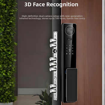 Vodootporna CNC izrezbarena 3D prepoznavanje lica, pametna brava s interkomom, nadzorom i lozinkom za kućna vrata