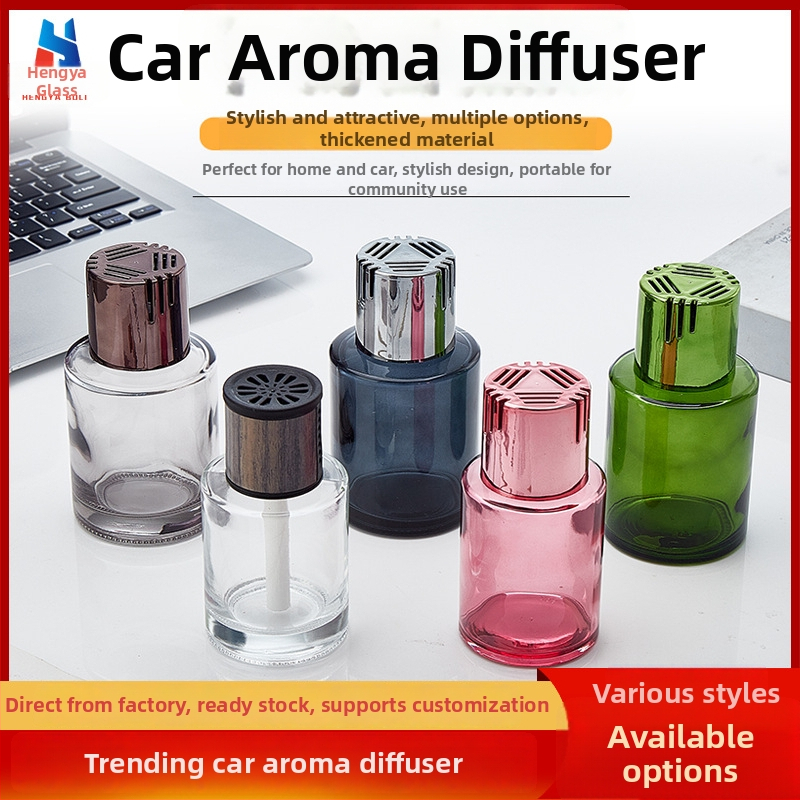 Autodifúzor na vôňu, sklo bielej farby, Hengya Glass, tlač loga k dispozícii, dekoratívne využitie