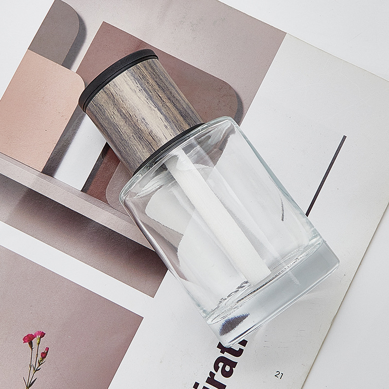 Autó illatosító üveg, magas fehér üveg, Hengya Glass, logónyomtatás elérhető, dekoratív célra