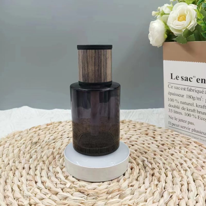 Autó illatosító üveg, magas fehér üveg, Hengya Glass, logónyomtatás elérhető, dekoratív célra