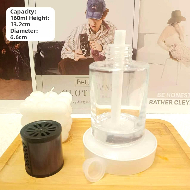 Autodifúzor na vôňu, sklo bielej farby, Hengya Glass, tlač loga k dispozícii, dekoratívne využitie