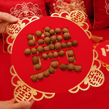 Сватбена украса за легло с дълбоки канали — комплект форми от KT дъска, Opp опаковка, за домашна употреба