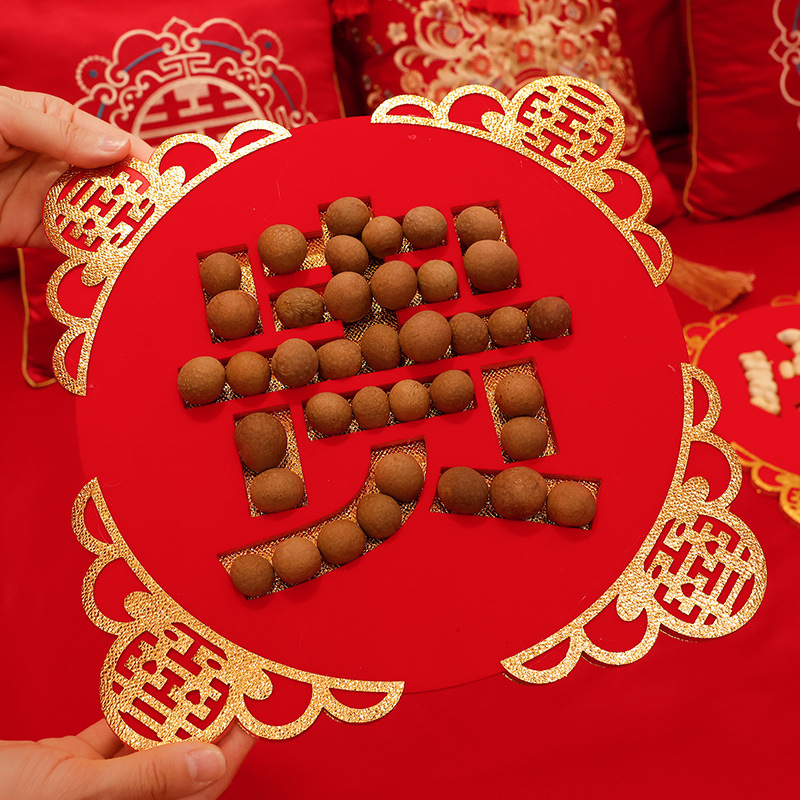 Сватбена украса за легло с дълбоки канали — комплект форми от KT дъска, Opp опаковка, за домашна употреба