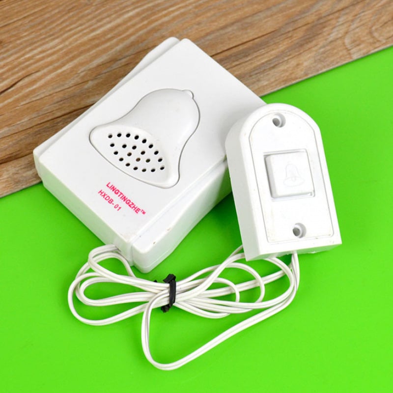 Ενσύρματο θυροτηλέφωνο Listener, μοντέλο 01, τροφοδοσία με δύο μπαταρίες AA (3V), ήχος Ding Dong, κατανάλωση 0.1W