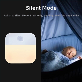 WB06-2 Bezdrôtový zvonček do dverí s indukčnou lampou a diaľkovým ovládaním, napájanie AA batériou, 4,5V, 38 tónov zvonenia