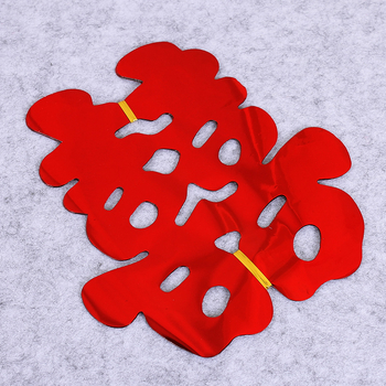 Műanyag esküvői dekoráció Kettős Boldogság szimbólummal autóhoz és szobához, Blessing márka