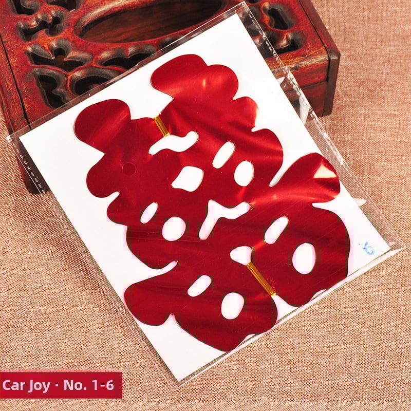 Plastová svadobná dekorácia so symbolom Dvojitého Šťastia pre auto a izbu, značka Blessing