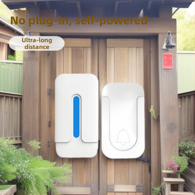 Ασύρματο κουδούνι πόρτας ML-A2 από Jiaji'an, τροφοδοσία μέσω δικτύου 85-220 V, επιλογή ήχου κλήσης, για οικίες και καταστήματα