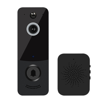 Ασύρματο θυροτηλέφωνο με βίντεο-συνομιλία - WiFi έλεγχος μέσω εφαρμογής, μεταδότης με μπαταρία, δέκτης τροφοδοσία USB, DC 5V 1A, κατανάλωση 0,5W, μοντέλο BD2