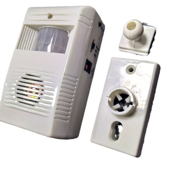 MR-33 indukčný zvonček na dvere, 16 melódií, napájanie 4,5V DC, DC-DC, vhodné pre obchody, hotely, reštaurácie a kancelárie