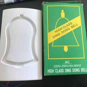 HT025 Káblový zvonček na dvere, AC110-220V, Ding Dong melódia, taieran