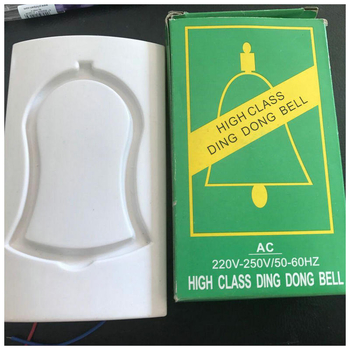 HT025 Káblový zvonček na dvere, AC110-220V, Ding Dong melódia, taieran