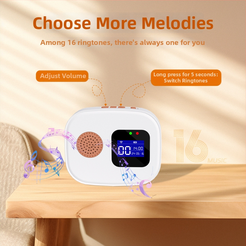 WiFi vészjelző gomb SOS-híváshoz idős embereknek – 5V tápegység, 16 csengőhang, energiafogyasztás 1W; alkalmas kórházak, gondozó otthonok, családok, szállodák, villák számára