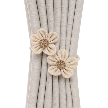 Bandă FY pentru perdea – flexibilă, fără găuri, stil pastoral, din bumbac și in, nepersonalizabilă