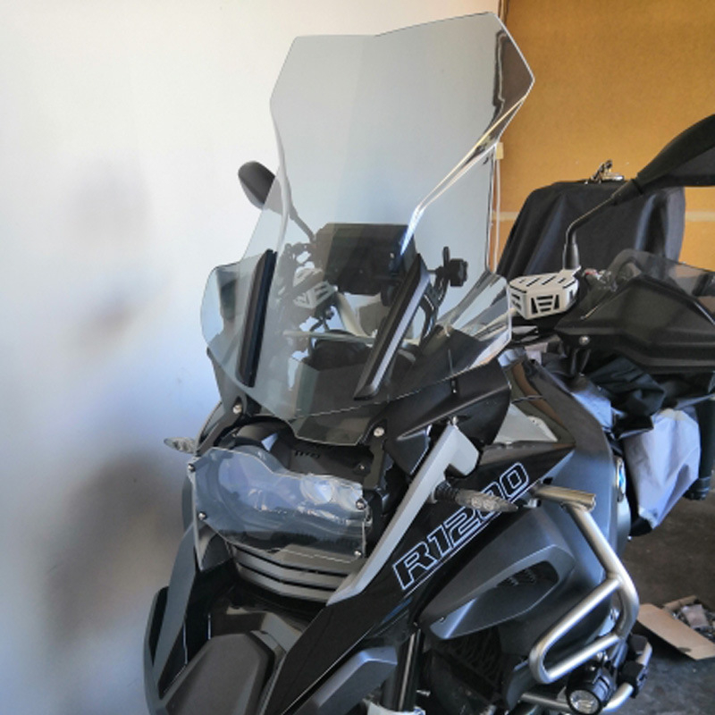 Vjetrobran deflektor za BMW R1200GS LC/ADV 2013–2022 – PC plastika, podignuto prednje staklo, težina 1,3 kg