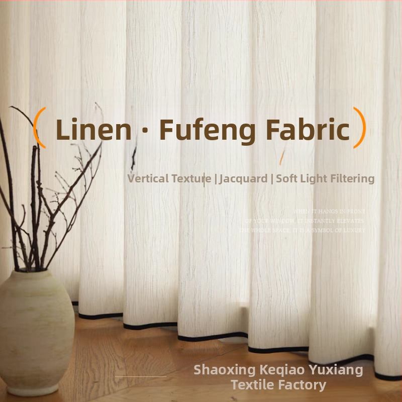 Závesy do okien z polyesteru, polopriesvitné, moderný minimalistický štýl; značka Yuxiang textile; inštalácia k dispozícii.