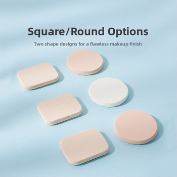 Today's Escape mokrý puff, SBR, kruhový, 2 kusy — šetrný k pokožke, elastický, dvojúčelový nástroj na líčenie do štúdia