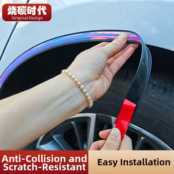 Farebný ochranný pás blatníka kolies — PVC, Značka Carbon Burning Era, Univerzálny typ, Kód produktu Universal Car Wheel Arch