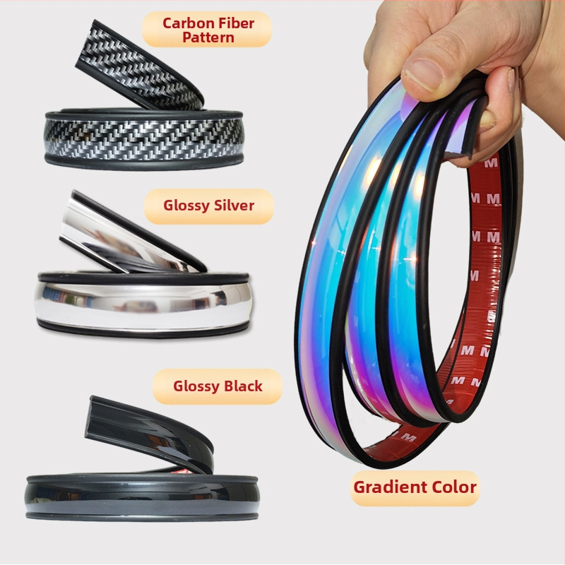 Farebný ochranný pás blatníka kolies — PVC, Značka Carbon Burning Era, Univerzálny typ, Kód produktu Universal Car Wheel Arch