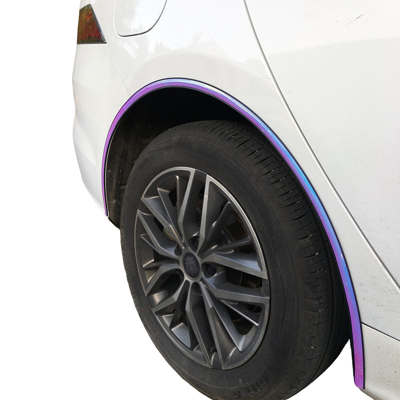 Bandă colorată pentru arcurile roților — PVC, Brand Carbon Burning Era, Tip universal, Cod produs Universal Car Wheel Arch
