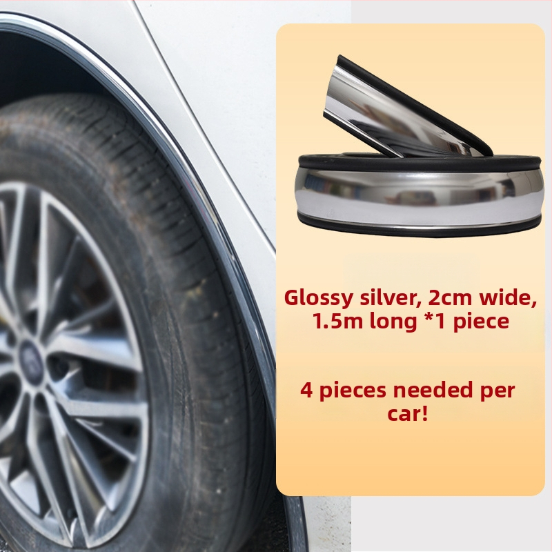 Farebný ochranný pás blatníka kolies — PVC, Značka Carbon Burning Era, Univerzálny typ, Kód produktu Universal Car Wheel Arch
