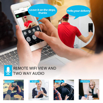 Sonerie video DDV-105, cameră vizor, autonomie baterie foarte lungă, detecție oameni, vizualizare nocturnă HD