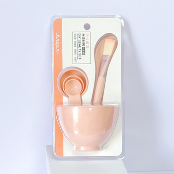 DIY arcpakolás eszközei 6 darabos készlet: műanyag tálak, maszk spatulák, nejlon ecset, mérőkanál