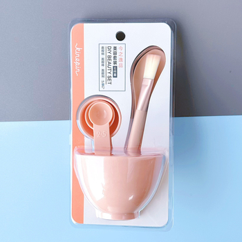 DIY arcpakolás eszközei 6 darabos készlet: műanyag tálak, maszk spatulák, nejlon ecset, mérőkanál