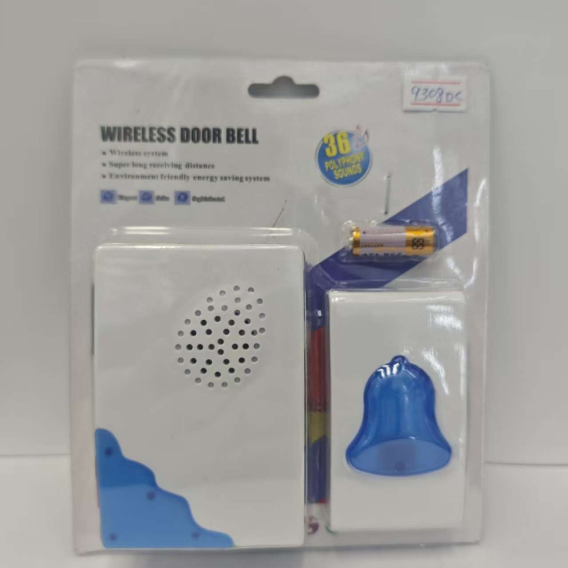Hongling 8308DC Bezdrôtový zvonček do domácnosti, DC 12V, 18 melódií, 2W spotreba, diaľkové ovládanie