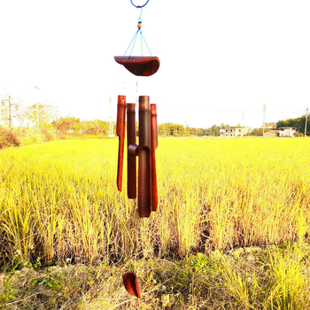 Clopot din bambus – pandantiv, lucrat manual, stil chinezesc, decor pentru casă și grădină