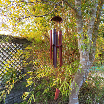 Clopot din bambus – pandantiv, lucrat manual, stil chinezesc, decor pentru casă și grădină