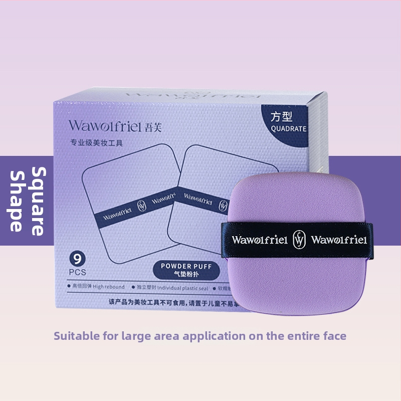 Dvojstranná púderová hubka, extrémne mäkká, tvar kvapky vody, suché aj mokré použitie, kozmetický nástroj, značka Wawolfriel/Wufu