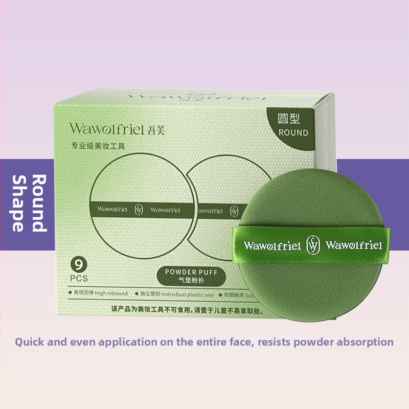 Dvojstranná púderová hubka, extrémne mäkká, tvar kvapky vody, suché aj mokré použitie, kozmetický nástroj, značka Wawolfriel/Wufu