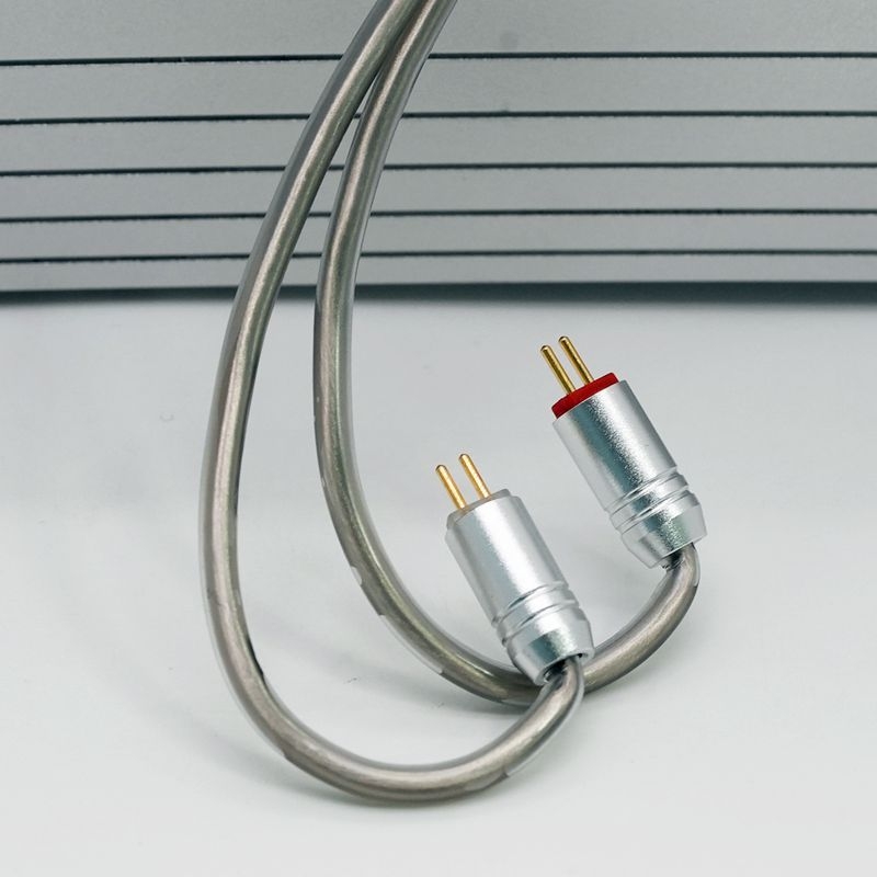 Sivi dvostruko uvijeni koaksijalno štiteni kabel za slušalice MMCX QDCTFZ0.78a2dc – audio upgrade