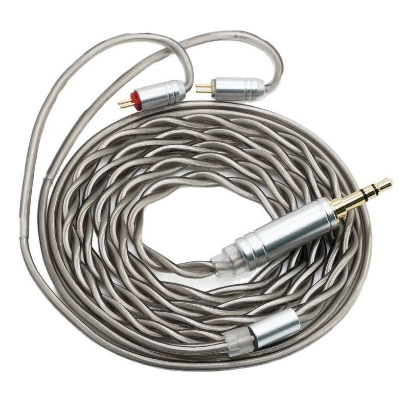 Sivi dvostruko uvijeni koaksijalno štiteni kabel za slušalice MMCX QDCTFZ0.78a2dc – audio upgrade