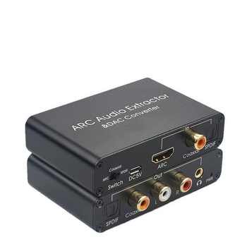 ARC convertor de sunet HDMI Audio Adapter DAC Arc7400 - cablu 0,8 m, gestionare alimentare, comutator distribuitor