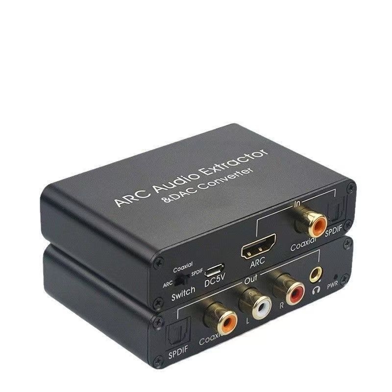 ARC convertor de sunet HDMI Audio Adapter DAC Arc7400 - cablu 0,8 m, gestionare alimentare, comutator distribuitor