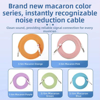 Kirlin cablu pentru chitară – cablu audio cu reducere a zgomotului pentru chitare electrice, acustice și bas